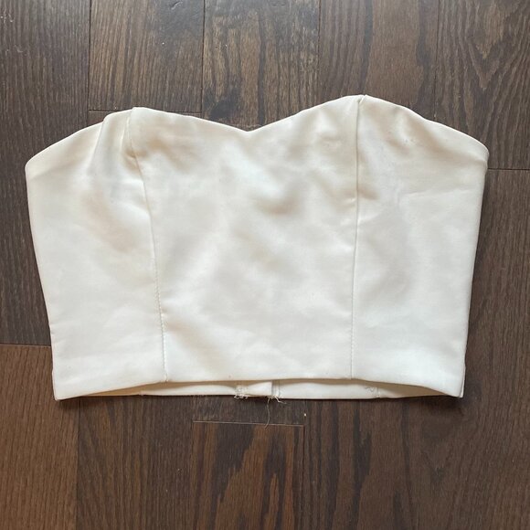White Corset Top - Picture 1 of 2